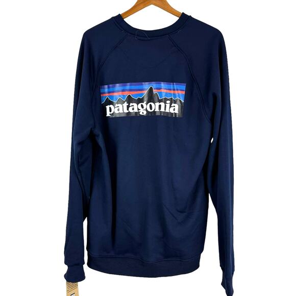 Patagonia NWT Men's Responsibili-Tee Navy Sweatshirt Size XXL *Wear on Back Logo - Picture 2 of 10